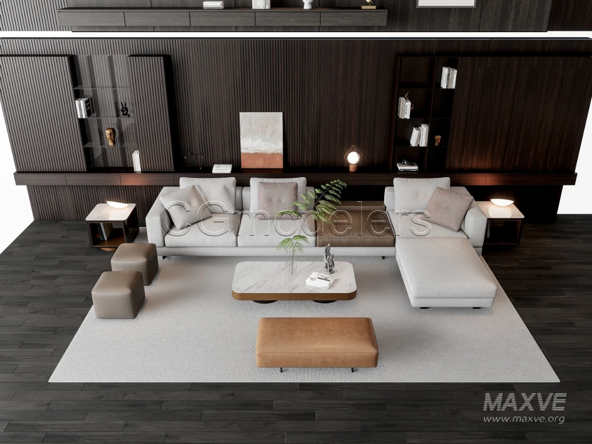 MODERN LUXURY LIVING ROOM SET 16 - Image 9