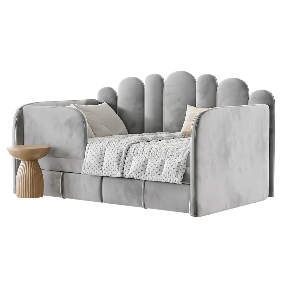 Woody Childrens Upholstered Sofa Bed - Image 1