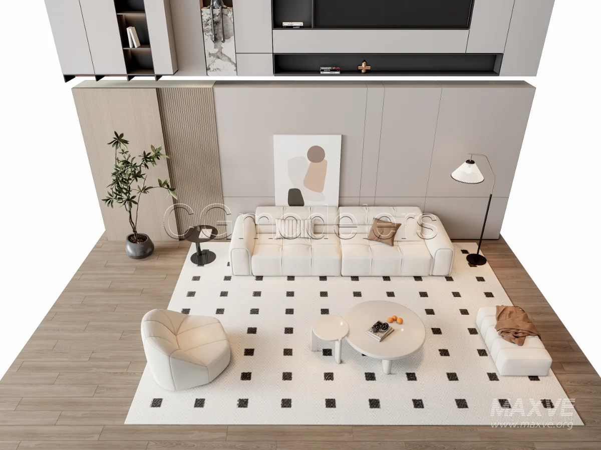 MODERN LUXURY LIVING ROOM SET 9 - Image 6