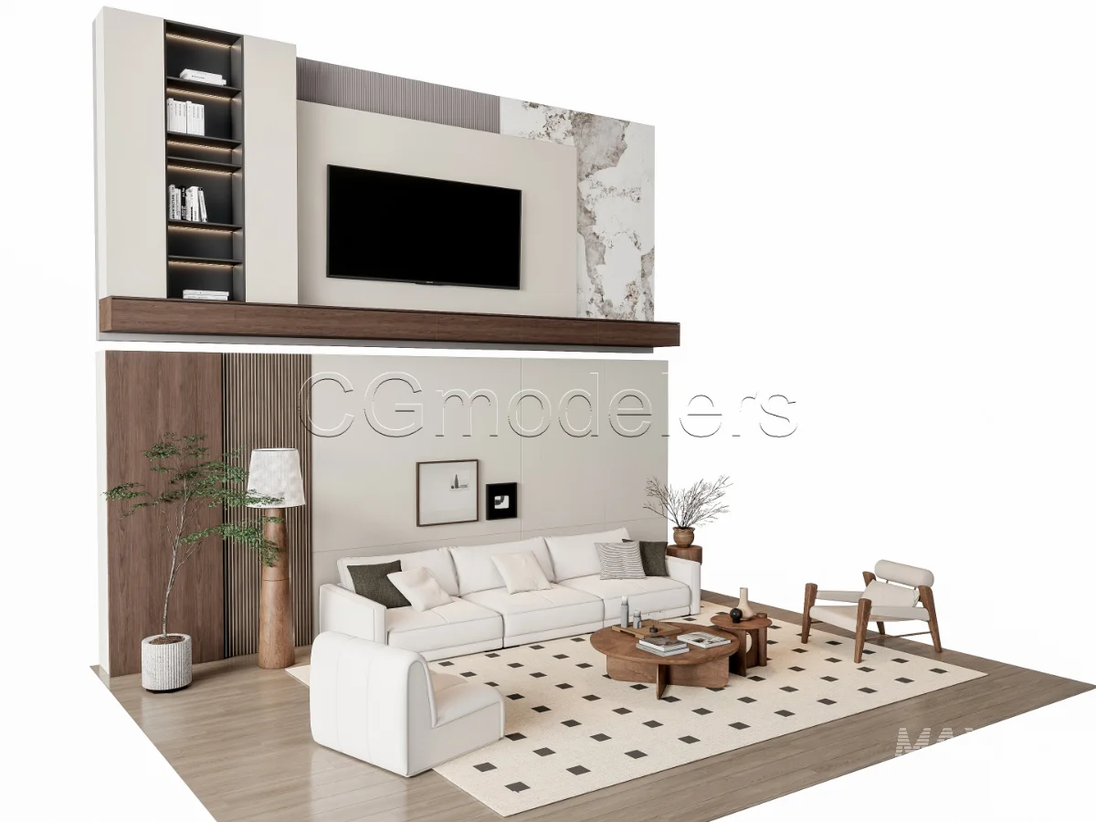 MODERN LUXURY LIVING ROOM SET 6 - Image 19