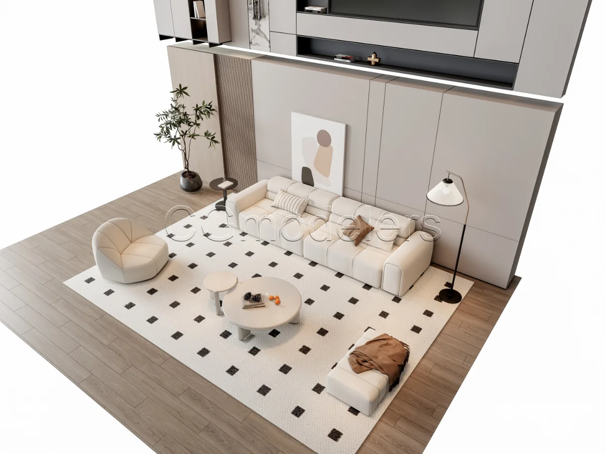 MODERN LUXURY LIVING ROOM SET 9 - Image 11