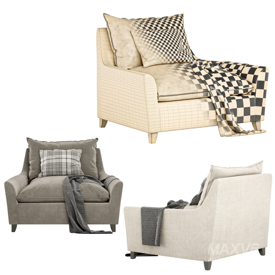 bliss down filled armchair - Image 3