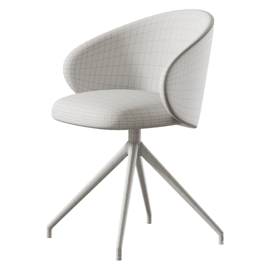 Tuka Upholstered Swivel Chair - Image 1