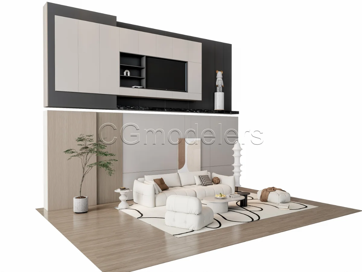 MODERN LUXURY LIVING ROOM SET 20 - Image 3