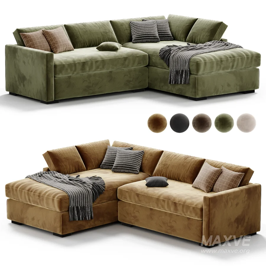 Clara Slim Arm Sleeper Sectional - Image 3