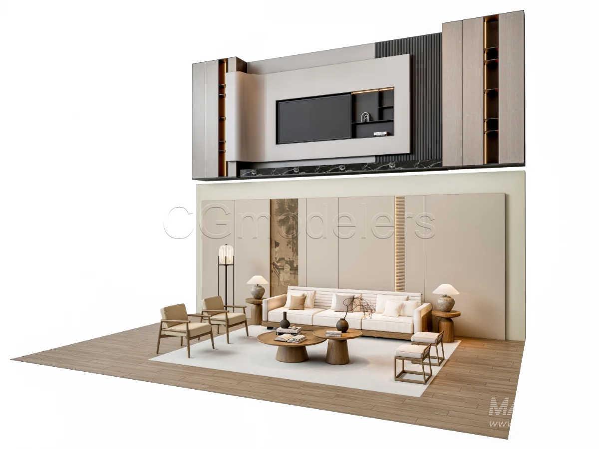 MODERN LUXURY LIVING ROOM SET 2 - Image 21