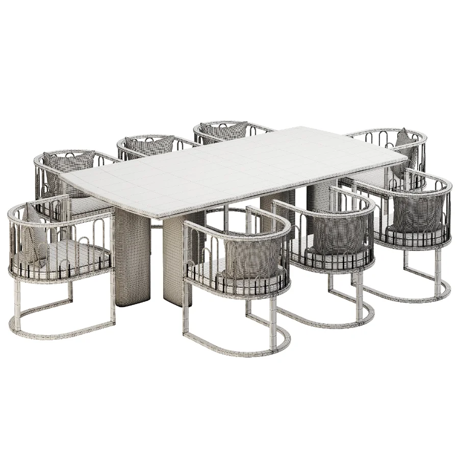 Dinning chair and table372 - Image 4