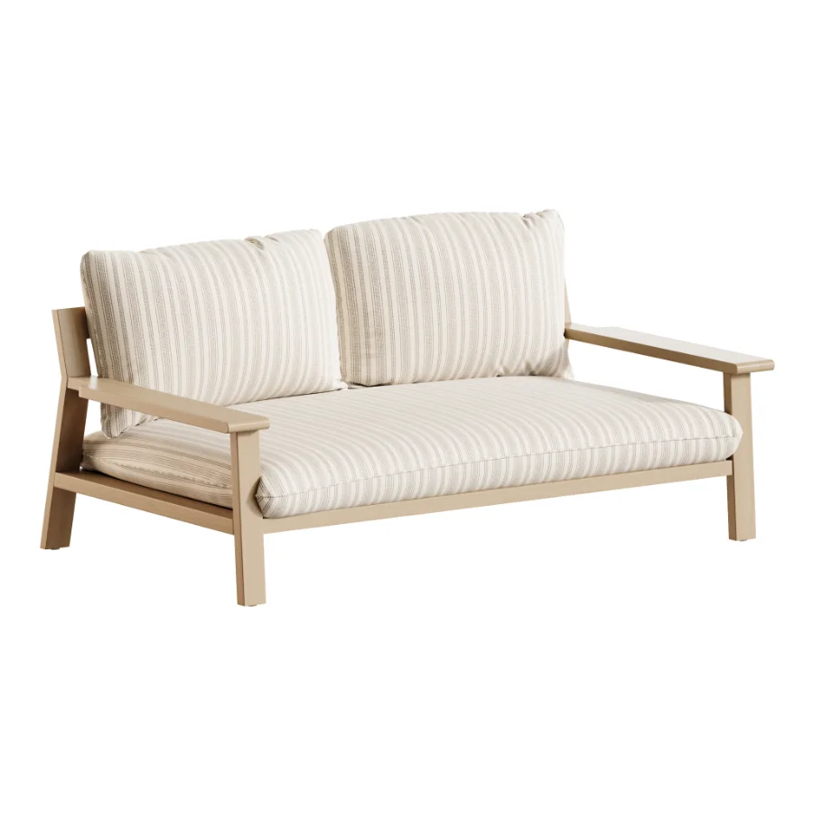 Amir 2-Seater Outdoor Day Bed in Acacia - Image 3