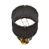 Mercurio Large Round Amber Gray Crystal Table Lamp - Thumbnail 3