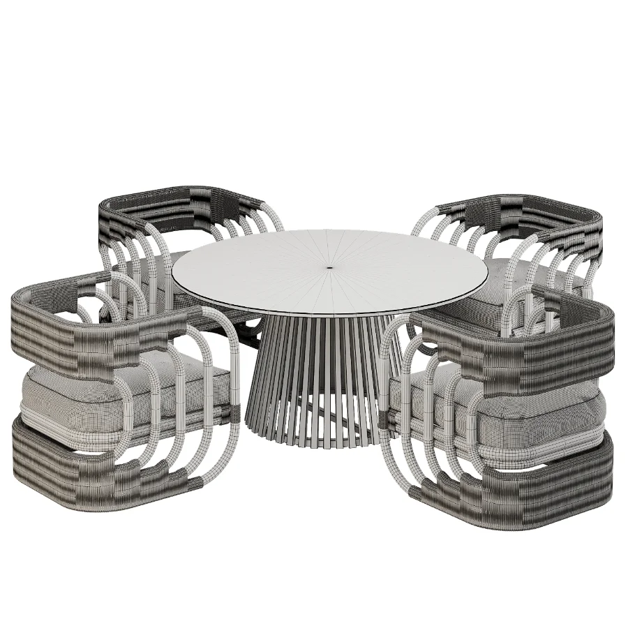 Dinning chair and table376 - Image 5