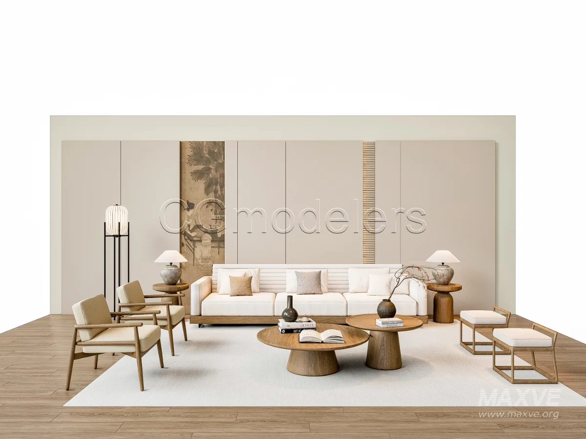 MODERN LUXURY LIVING ROOM SET 2 - Image 1