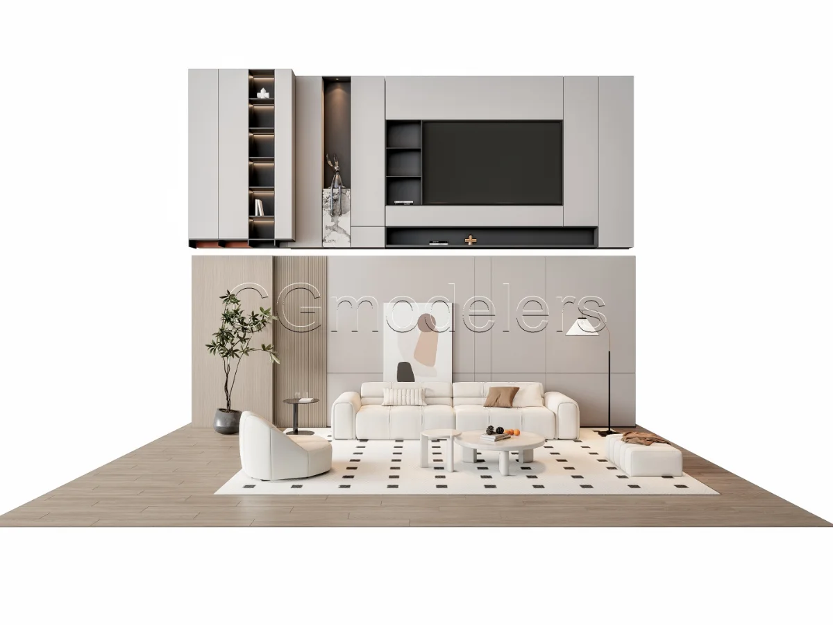 MODERN LUXURY LIVING ROOM SET 9 - Image 13