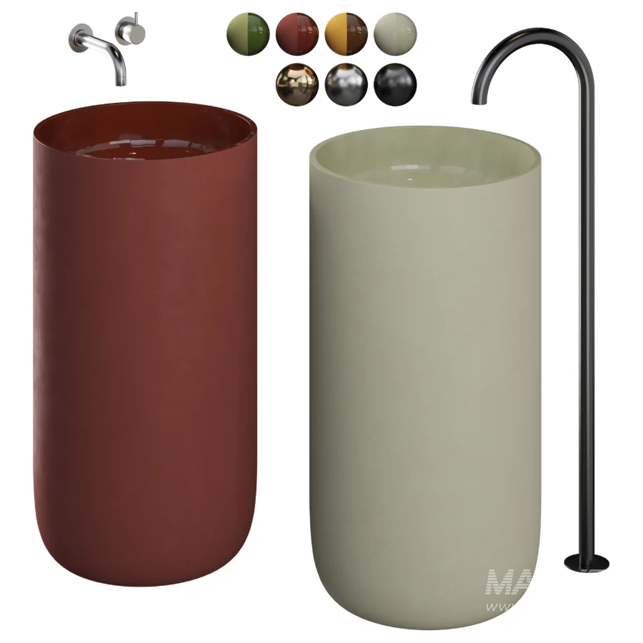 Freestanding Clay Basins FB I | Studio LOHO - Image 7