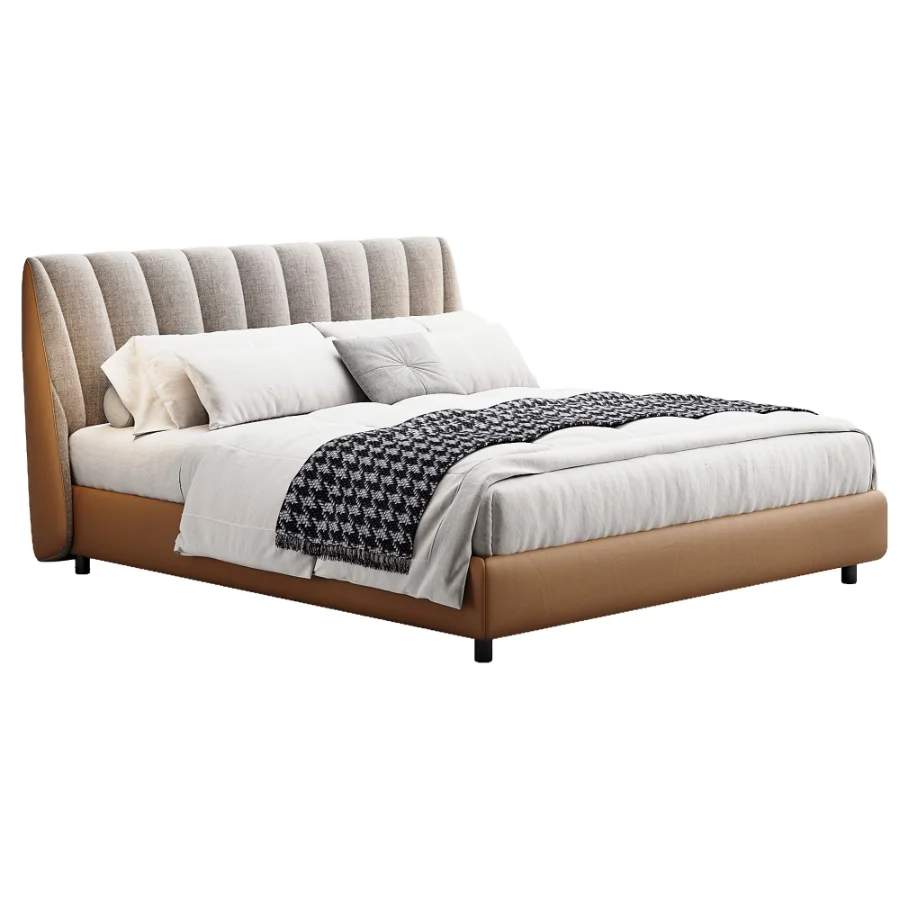 Scandinavian double bed 16 - Image 2