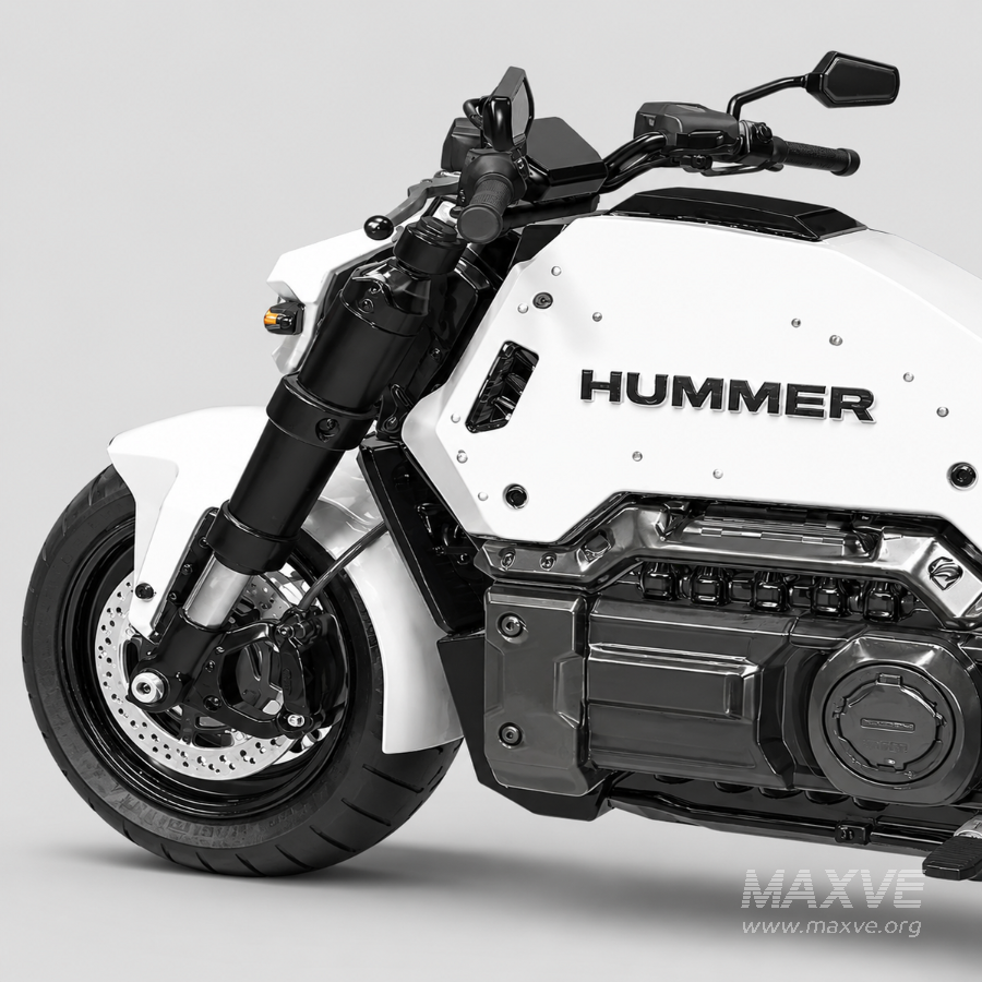 Futuristic Heavy-Duty Electric Motorcycle - Image 1