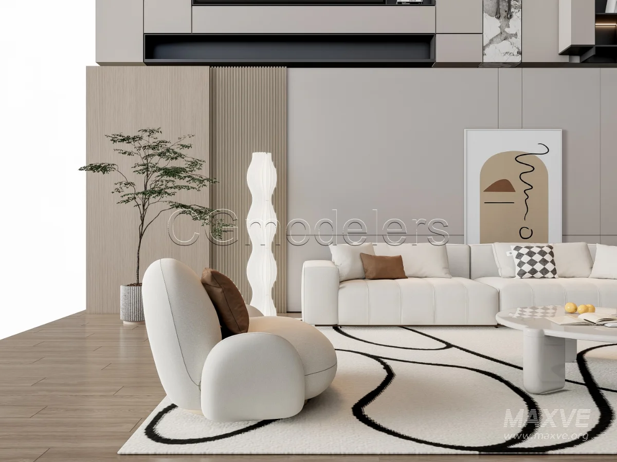 MODERN LUXURY LIVING ROOM SET 15 - Image 14