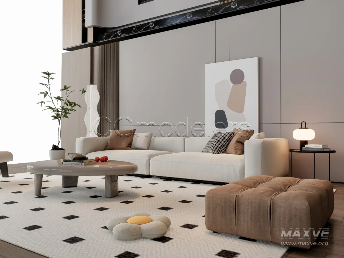 MODERN LUXURY LIVING ROOM SET 19 - Image 18