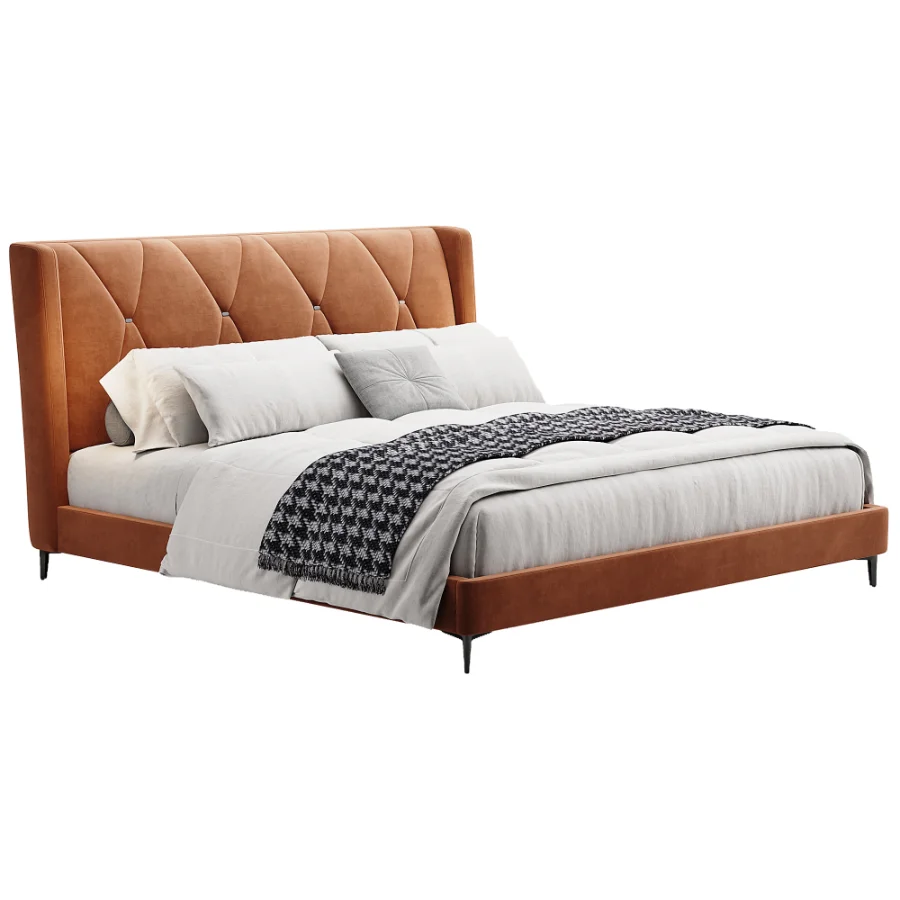 Scandinavian double bed 11 - Image 1