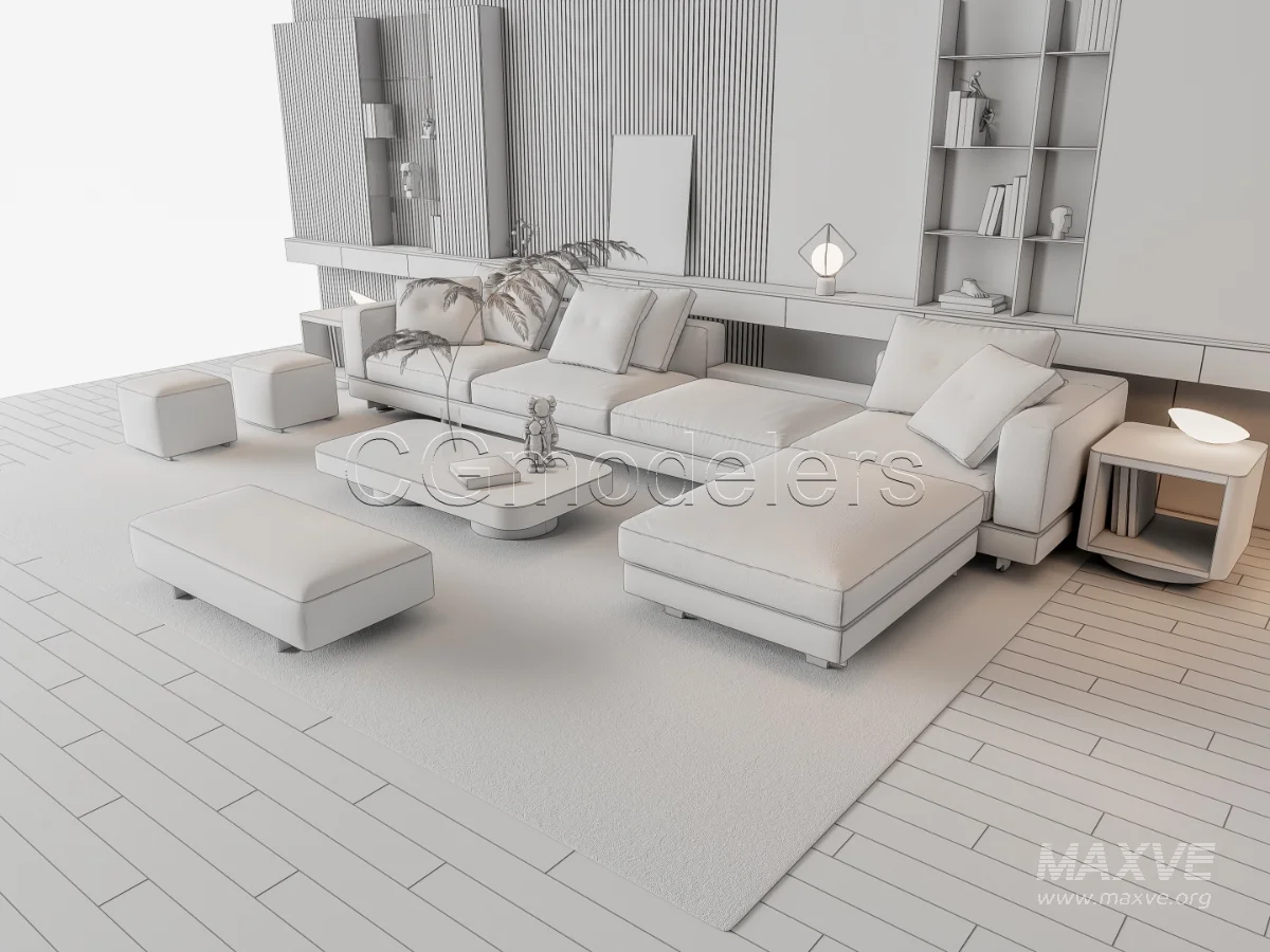 MODERN LUXURY LIVING ROOM SET 16 - Image 15