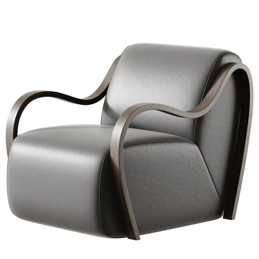 Upholstered Lounge Chair - Image 3