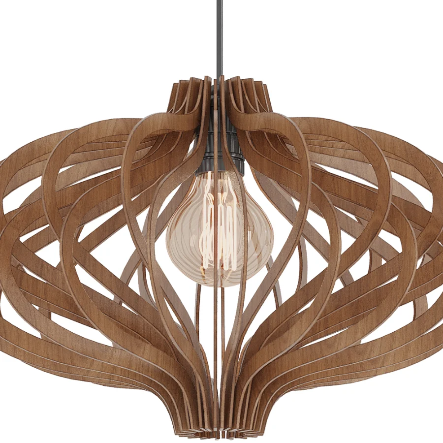 Wooden pendant lamp Orion Walnut - Image 4