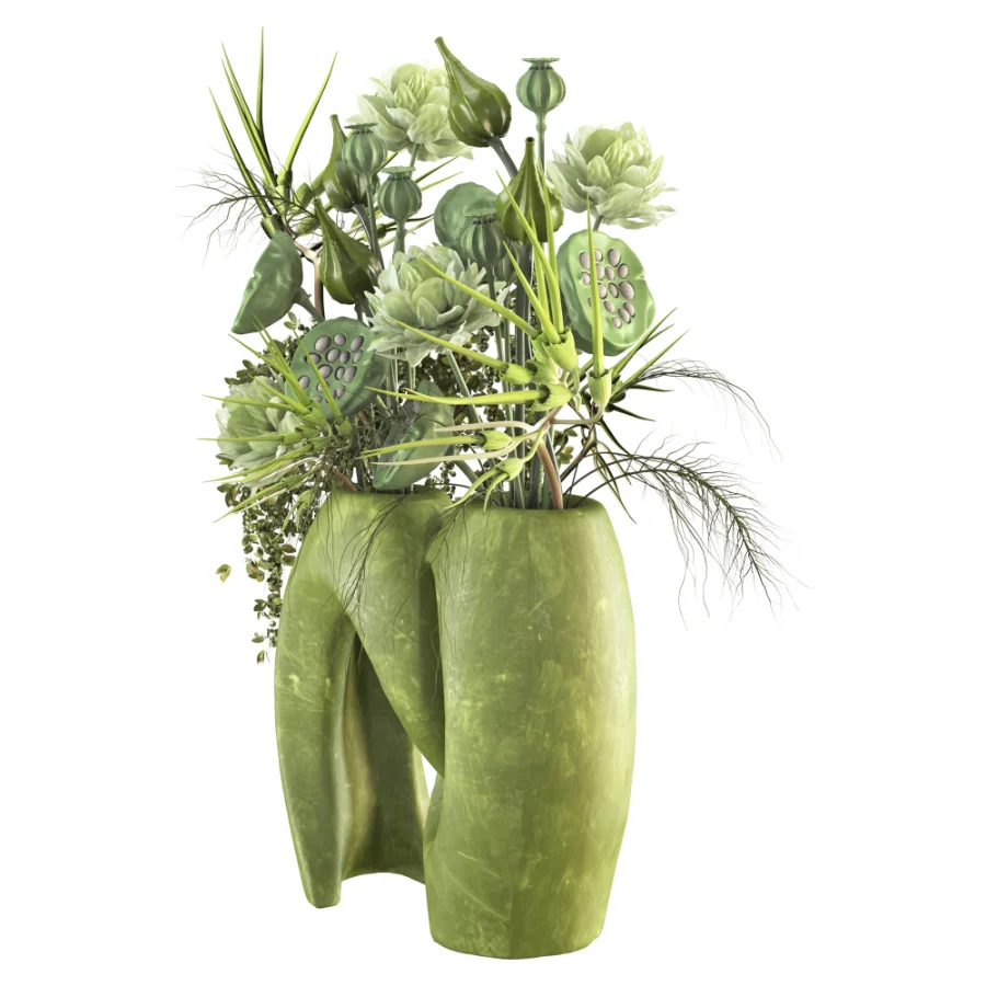 Verdelle Botanical Vase Set 059 - Image 2
