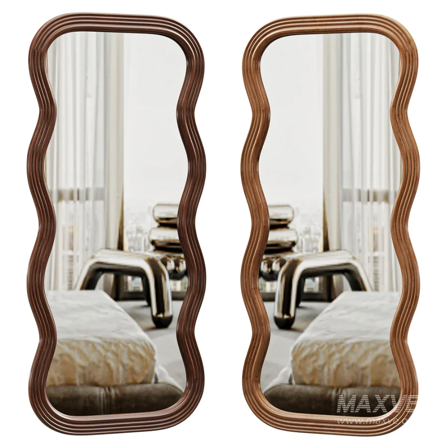 Frances Natural Floor Mirror - Image 1