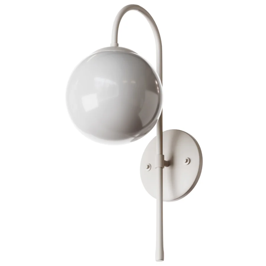 Wall Light E27 MB3167 Gold with a White Ball - Image 3