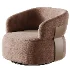 Hillip 360 Rotation Modern Barrel Chair - Thumbnail 4