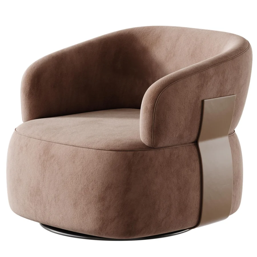 Hillip 360 Rotation Modern Barrel Chair - Image 4