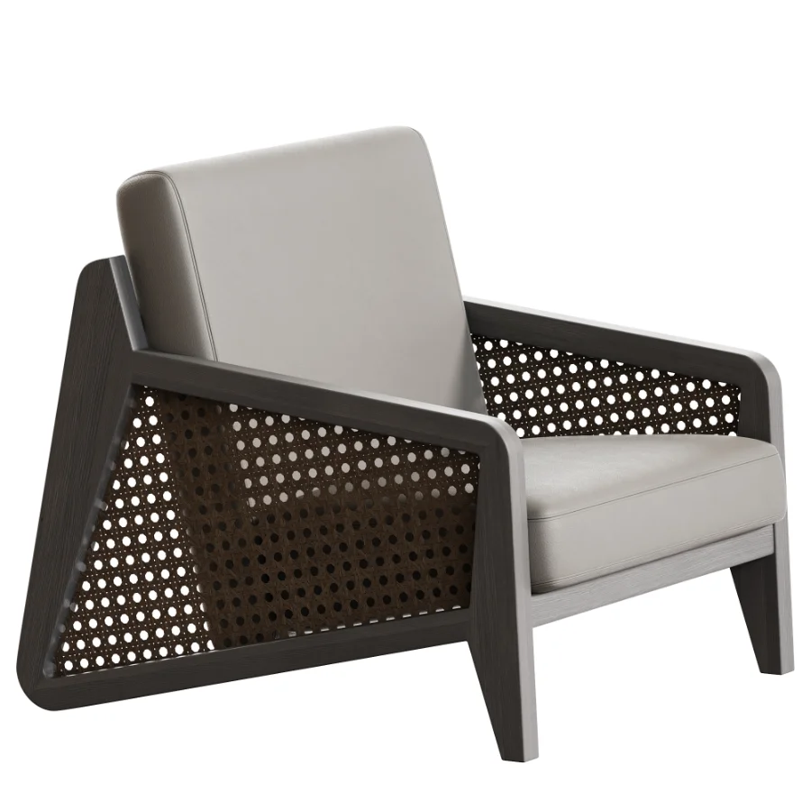 Solid Color Ash Arm Chair - Image 3