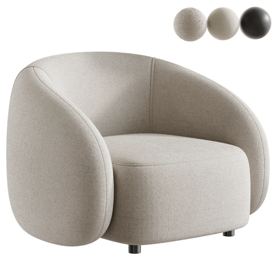 Modern Leather Armchair - Image 1