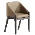 Upholstered wood side chair - Thumbnail 2