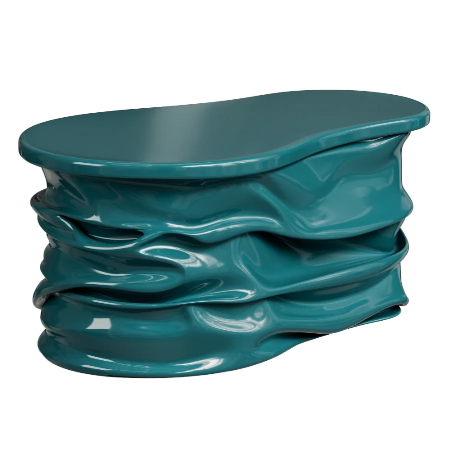 Dafne Pink Resin Coffee Table - Image 3