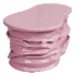 Dafne Pink Resin Coffee Table - Thumbnail 2