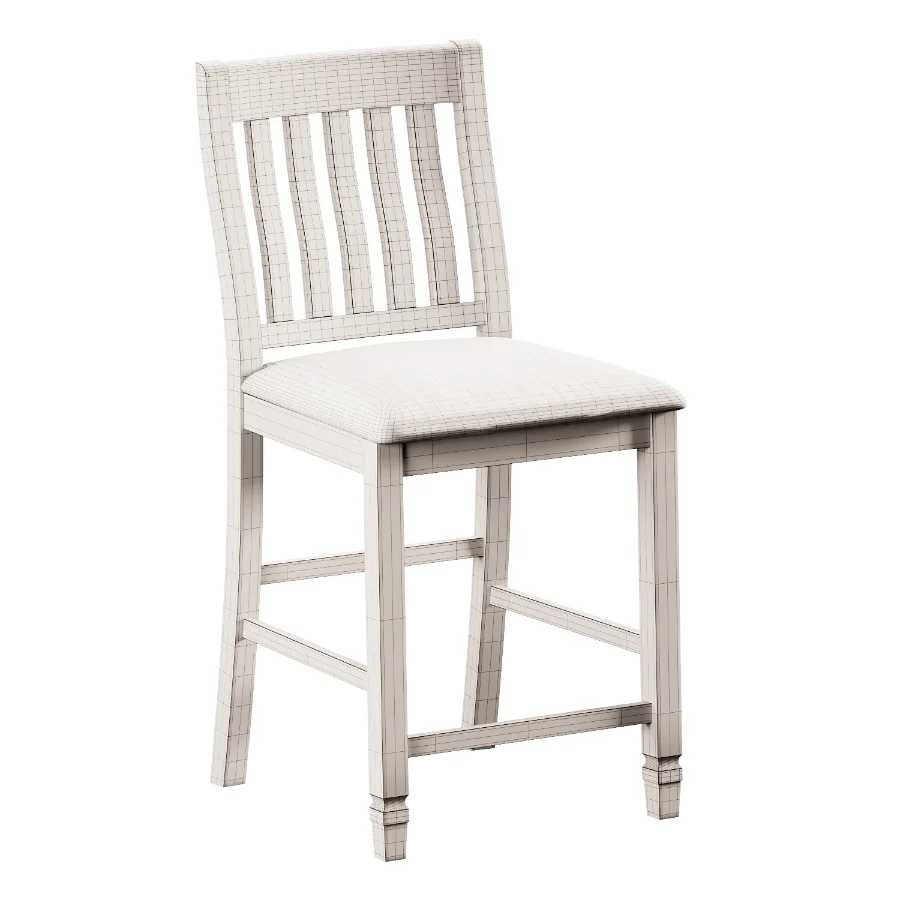 Gray Barn Slat Back Counter Stool - Image 4