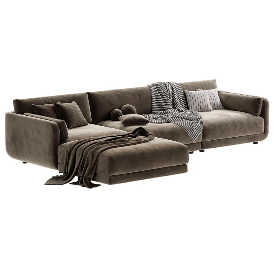 Naples Modular Upholstered Chaise L Sectional - Image 1