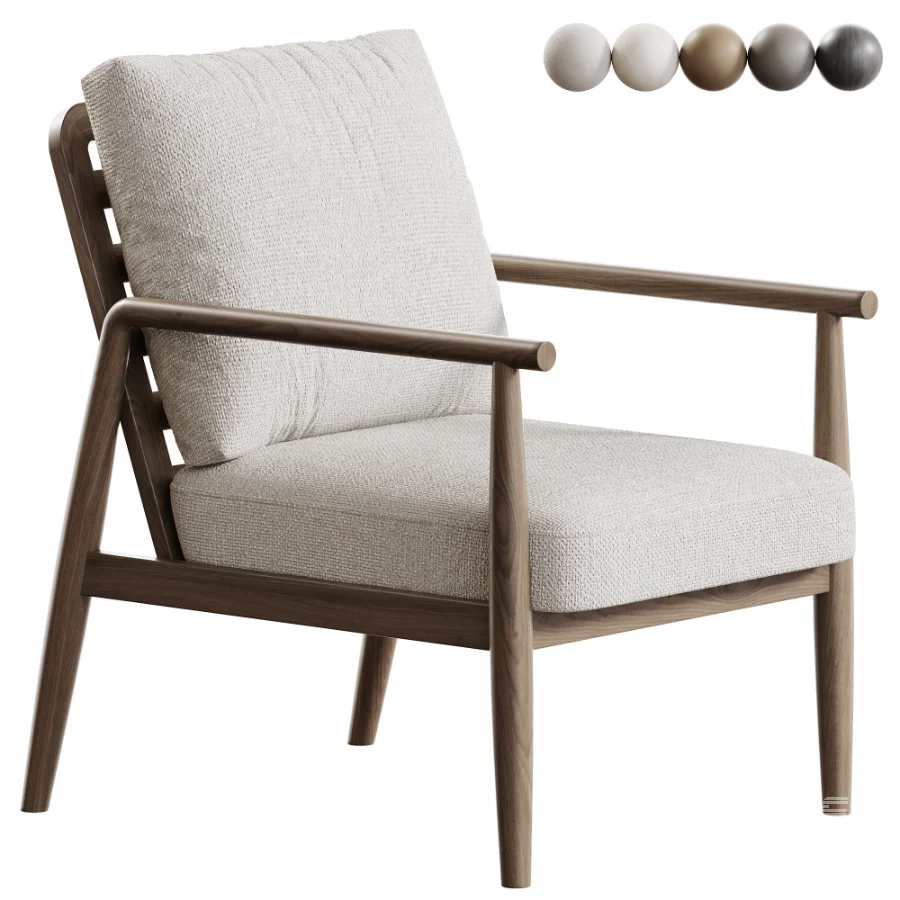 Solid Wood Frame Arm Chair - Image 1