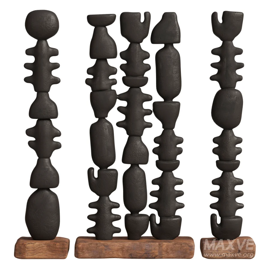 Abstract Sculptural Columns 02 - Image 1