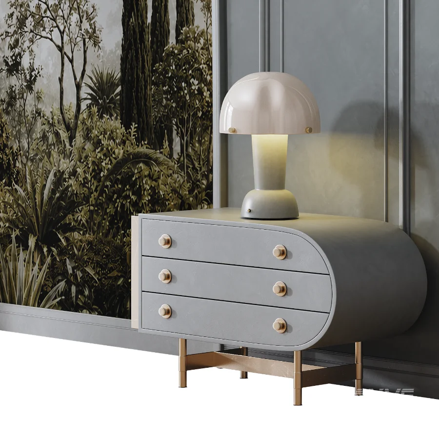 Modern neoclassical style bedroom headboard set 004 - Image 3