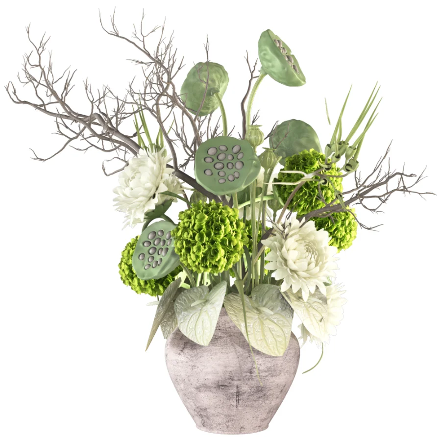 Bouquet of Flowers with Hydrangea 054 - Image 1