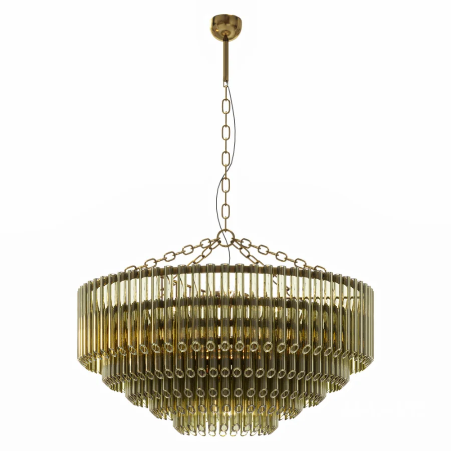 Petalia 9 light aged brass - Image 1