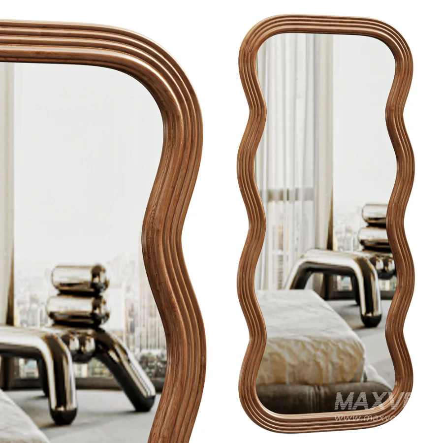 Frances Natural Floor Mirror - Image 5