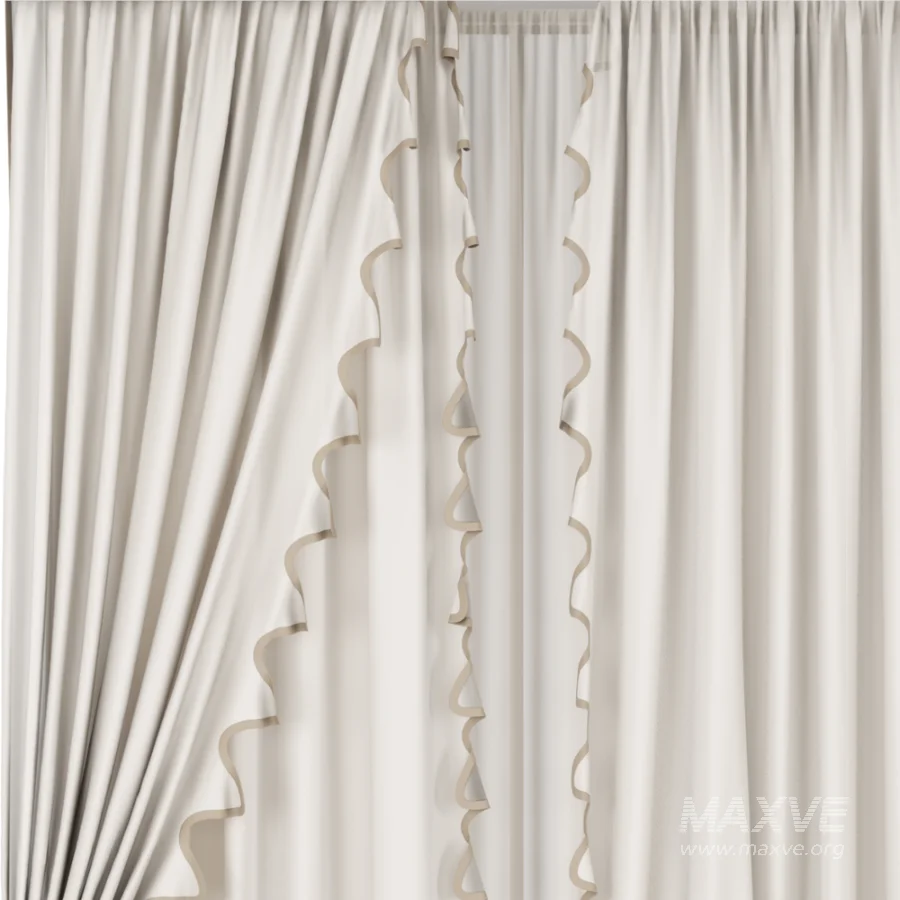 Silk and Cotton Curtain Set 126 - Image 2