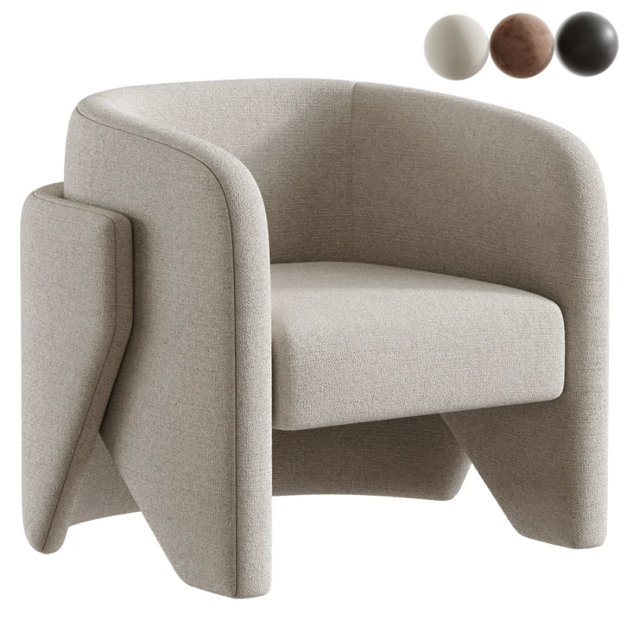Contemporary Minimalist Armchair - Image 1