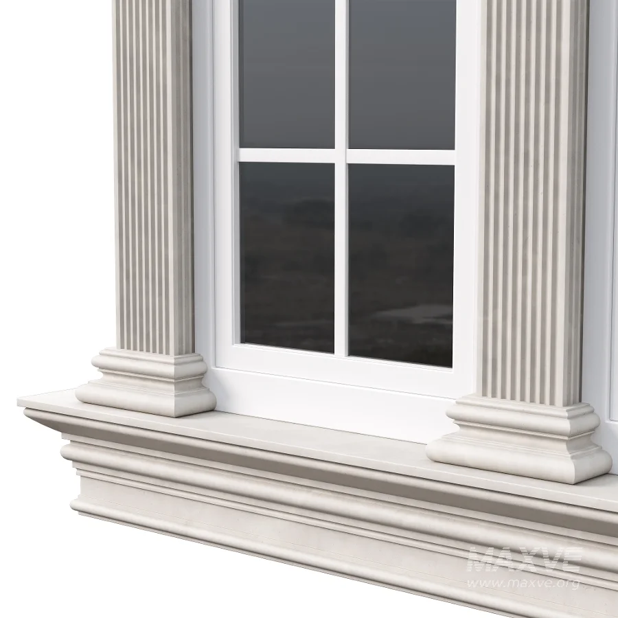Architectural Classic Window 3D Model 18 - Image 5