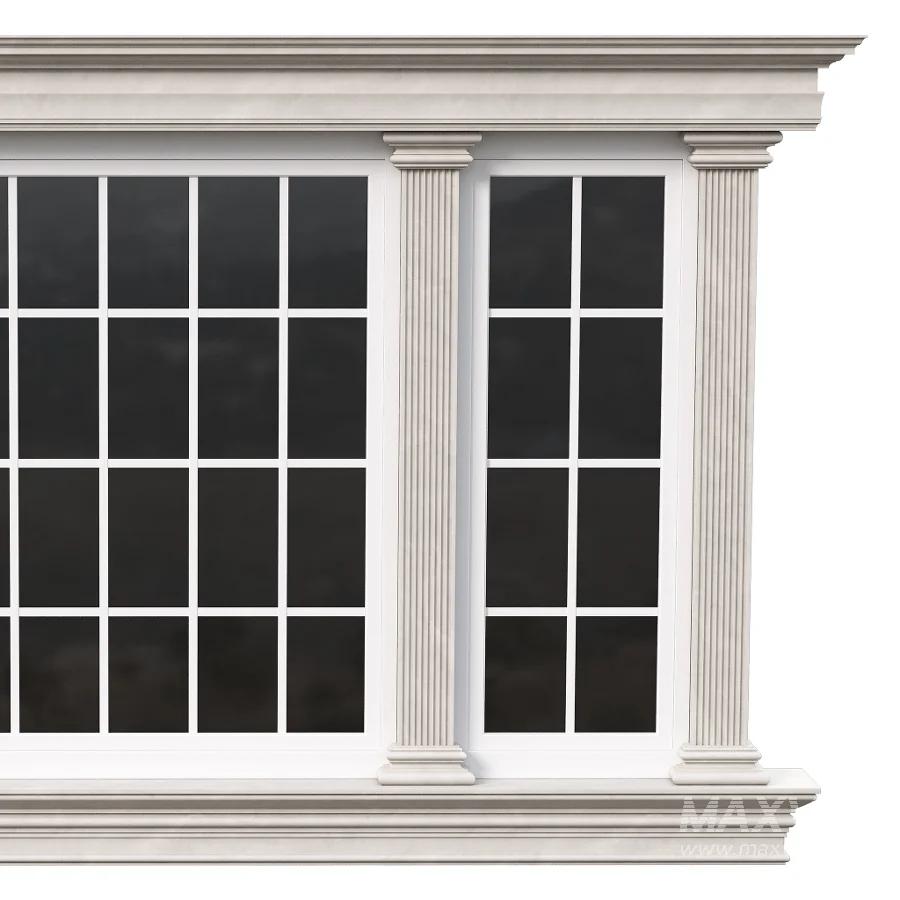 Architectural Classic Window 3D Model 18 - Image 4