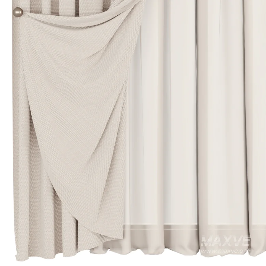 Silk and Cotton Curtain Set 130 - Image 2