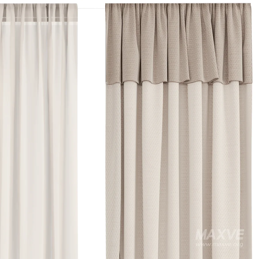 Silk and Cotton Curtain Set 130 - Image 5