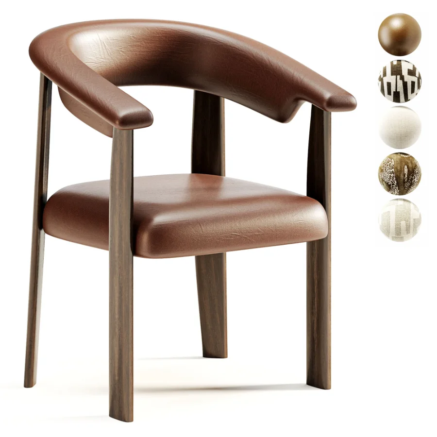 Afra Chair Upholstered by Baxter - Image 3